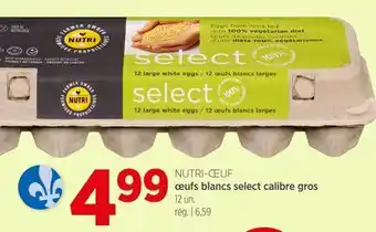 Avril Oeufs blancs select calibre gros NUTRI-CEUF offer