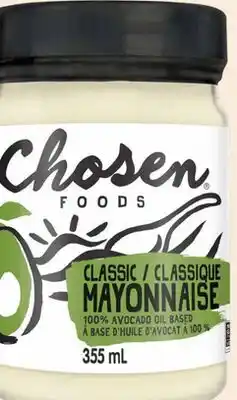 Avril Mayonnaise CHOSEN FOODS offer