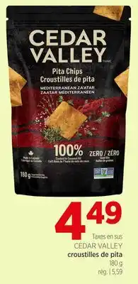 Avril Croustilles de pita CEDAR VALLEY offer