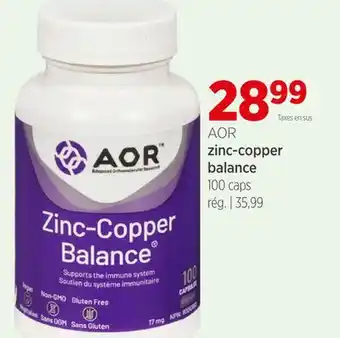 Avril zinc-copper balance offer