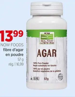 Avril Fibre d'agar en poudre NOW FOODS offer