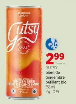 Avril Bière de gingembre pétillant bio GUTSY offer