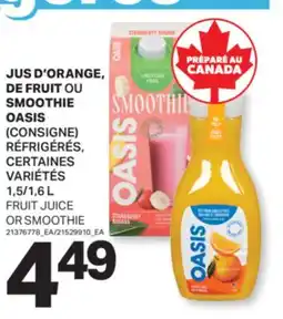 L'Intermarché JUS D'ORANGE, DE FRUIT OU SMOOTHIE OASIS | FRUIT JUICE OR SMOOTHIE, 1,5/1,6 L offer