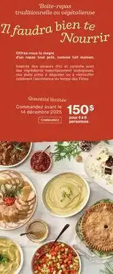 Avril Boîte-repas traditionnelle ou végétalienne offer