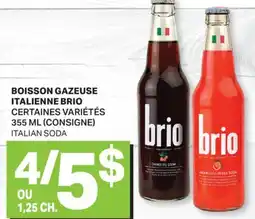 L'Intermarché BOISSON GAZEUSE ITALIENNE BRIO | ITALIAN SODA, 355 ML offer