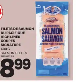 L'Intermarché FILETS DE SAUMON DU PACIFIQUE HIGH LINER COUPES SIGNATURE | SALMON FILLETS, 400 G offer