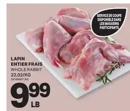L'Intermarché LAPIN ENTIER FRAIS | WHOLE RABBIT offer
