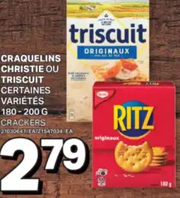 L'Intermarché CRAQUELINS CHRISTIE OU TRISCUIT | CRACKERS, 180-200 G offer