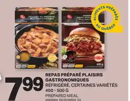 L'Intermarché REPAS PRÉPARÉ PLAISIRS GASTRONOMIQUES | PREPARED MEAL, 400-500 G offer