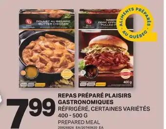L'Intermarché REPAS PRÉPARÉ PLAISIRS GASTRONOMIQUES | PREPARED MEAL, 400-500 G offer