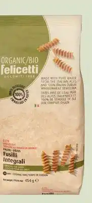 Avril Pâtes bios FELICETTI offer