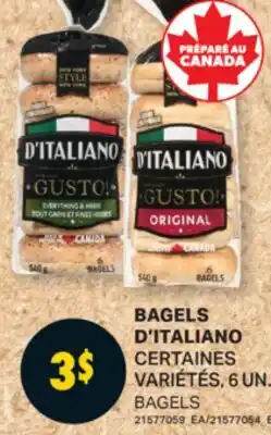 L'Intermarché BAGELS D'ITALIANO | BAGELS, 6 UN offer