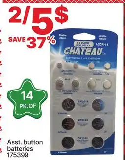 Rossy Asst. button batteries offer