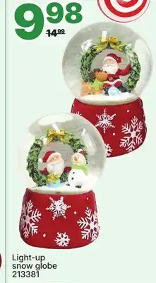 Rossy Light-up snow globe offer