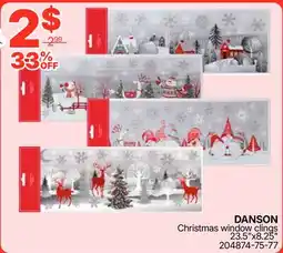 Rossy DANSON Christmas window clings offer