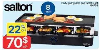 Rossy Party grill/griddle and raclette set offer