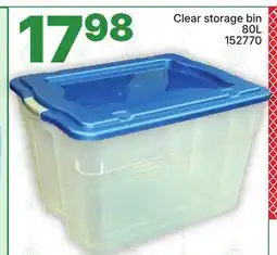 Rossy Clear storage bin offer