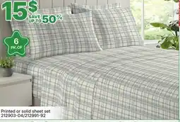 Rossy Printed or solid sheet set offer