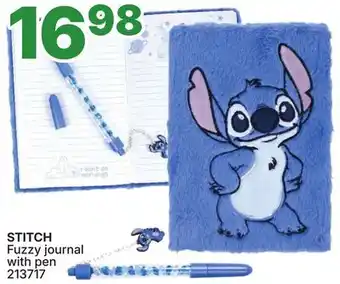 Rossy STITCH Fuzzy journal with pen offer