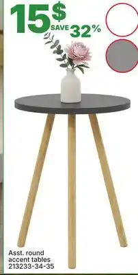 Rossy Asst. round accent tables offer