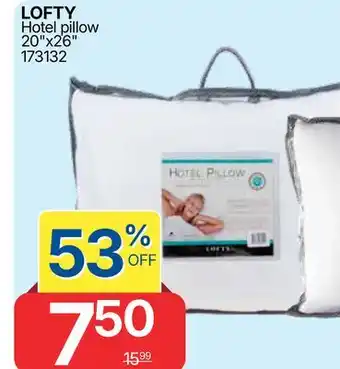Rossy LOFTY Hotel pillow 20 x26 offer
