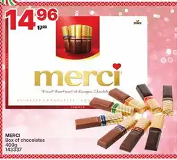 Rossy MERCI Box of chocolates offer