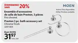 Home Hardware Preston 3 pc. bath accessory set Chrome finish offer