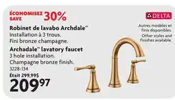 Home Hardware Archadale lavatory faucet offer
