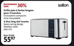 Home Hardware 4 slice long slot toaster Space offer