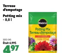 Home Hardware MIRACLE-GRO Potting mix - 8,8 l offer