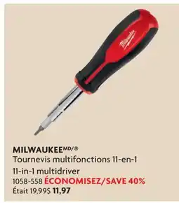 Home Hardware MILWAUKEE 11-in-1 multidriver offer