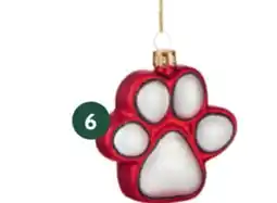 Home Hardware CHRISTMAS FOREVER Ornements Paw Print offer
