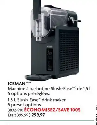 Home Hardware 1.5 L Slush-Ease drink maker offer