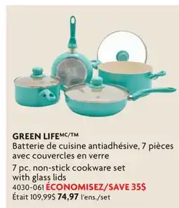 Home Hardware 7 pc. non-stick cookware set with glass lids offer