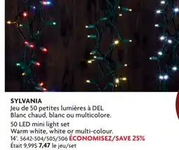 Home Hardware 50 LED mini light set Warm white offer