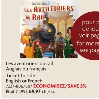 Home Hardware Ticket to ride offer