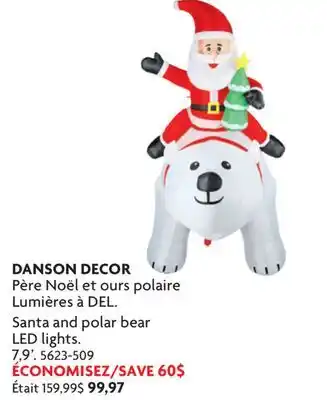 Home Hardware Santa and polar bear LED lights offer