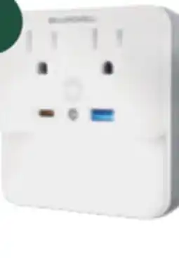 Home Hardware Surge protector with LED 2 AC outlets, 1 USB and 1 type C port offer