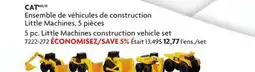 Home Hardware CAT 5 pc. Little Machines construction vehicle set offer