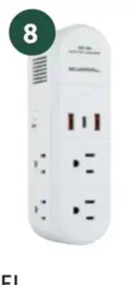 Home Hardware Swivel power wall tap 6 AC outlets offer