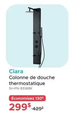 Bath Depot Ciara Colonne de douche thermostatique offer