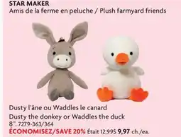 Home Hardware Dusty the Donkey or Waddles the duck offer