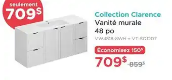 Bath Depot Collection Clarence Vanité murale 48 po offer