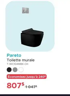 Bath Depot Toilette murale Pareto offer