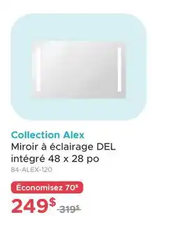 Bath Depot Collection Alex Miroir à éclairage DEL intégré offer