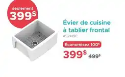 Bath Depot Évier de cuisine à tablier frontal offer