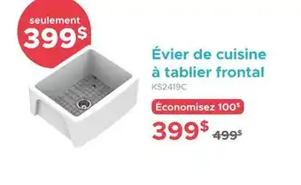 Bath Depot Évier de cuisine à tablier frontal offer