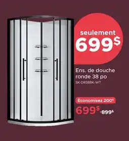 Bath Depot Ens. de douche ronde 38 po Collection Thallo offer