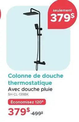 Bath Depot Colonne de douche thermostatique Avec douche pluie offer