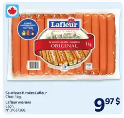 Walmart Lafleur Wieners offer